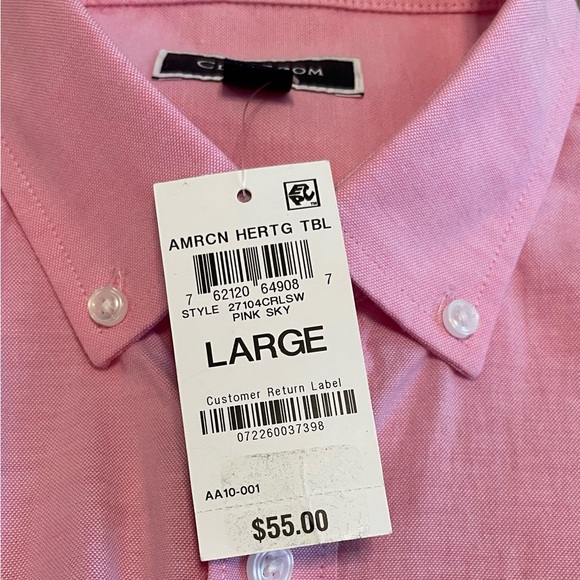 CLUB ROOM/Men's Solid Stretch Oxford Cotton Shirt, Created for Macys - Picture 5 of 8